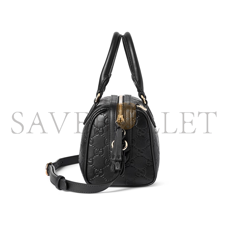 GUCCI GG EMBLEM SMALL BOSTON BAG 848889 (20.5*14*11.5cm)